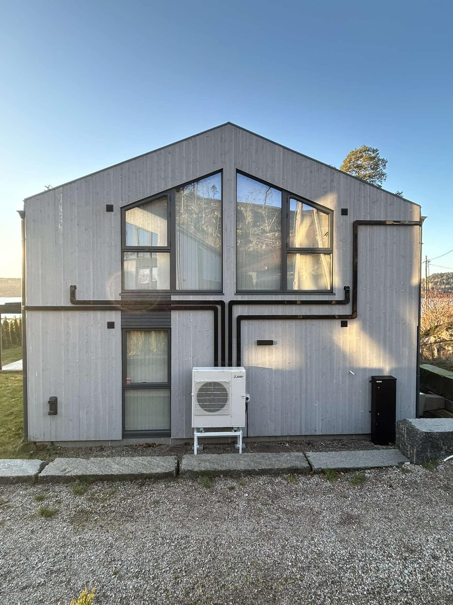 Multisplit varmepumpe på hytter i Porsgrunn